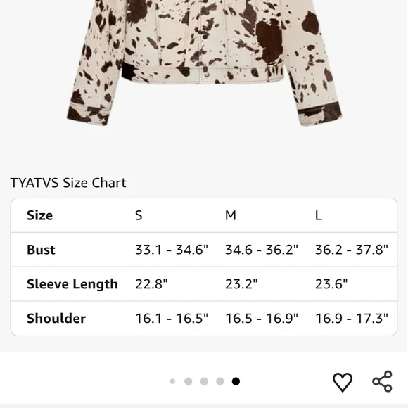 Cowhide Print Women's Jacket - Picture 7 of 8